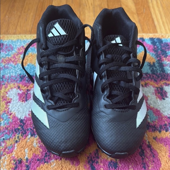 Adidas Adizero Black and White Cleats - Picture 2 of 5